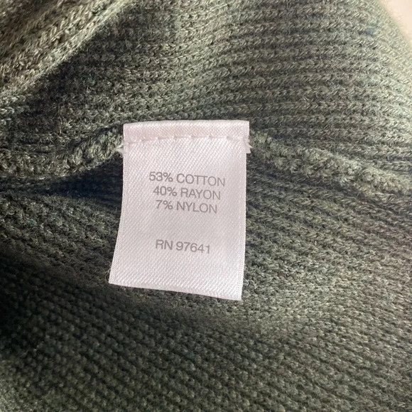 J.Jill Woman’s Large Sweater Olive Green Zipper Side Detail Boatneck - Picture 7 of 8